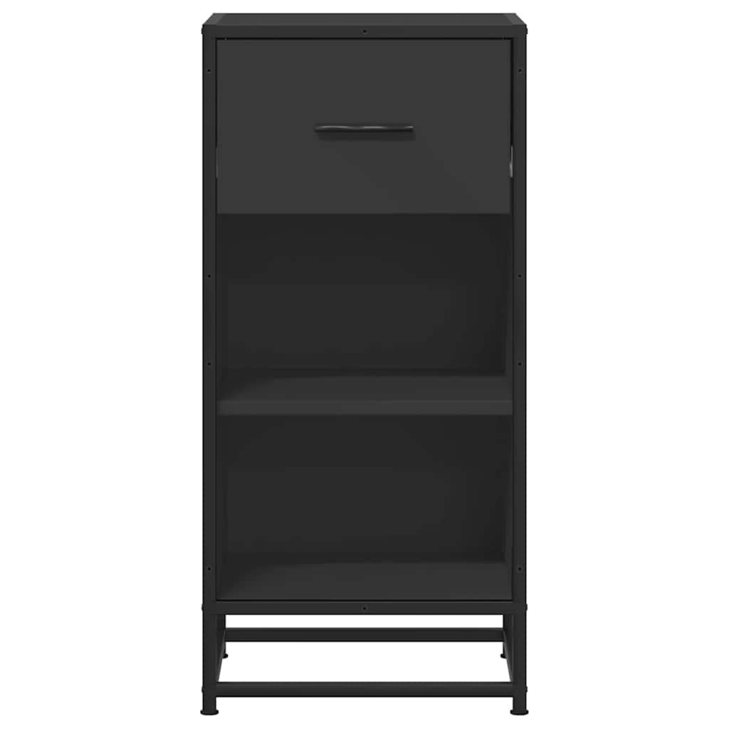 Dressoir 35,5x35x76 cm bewerkt hout en metaal zwart is nu te koop bij PeponiXL, paradijselijk wonen!