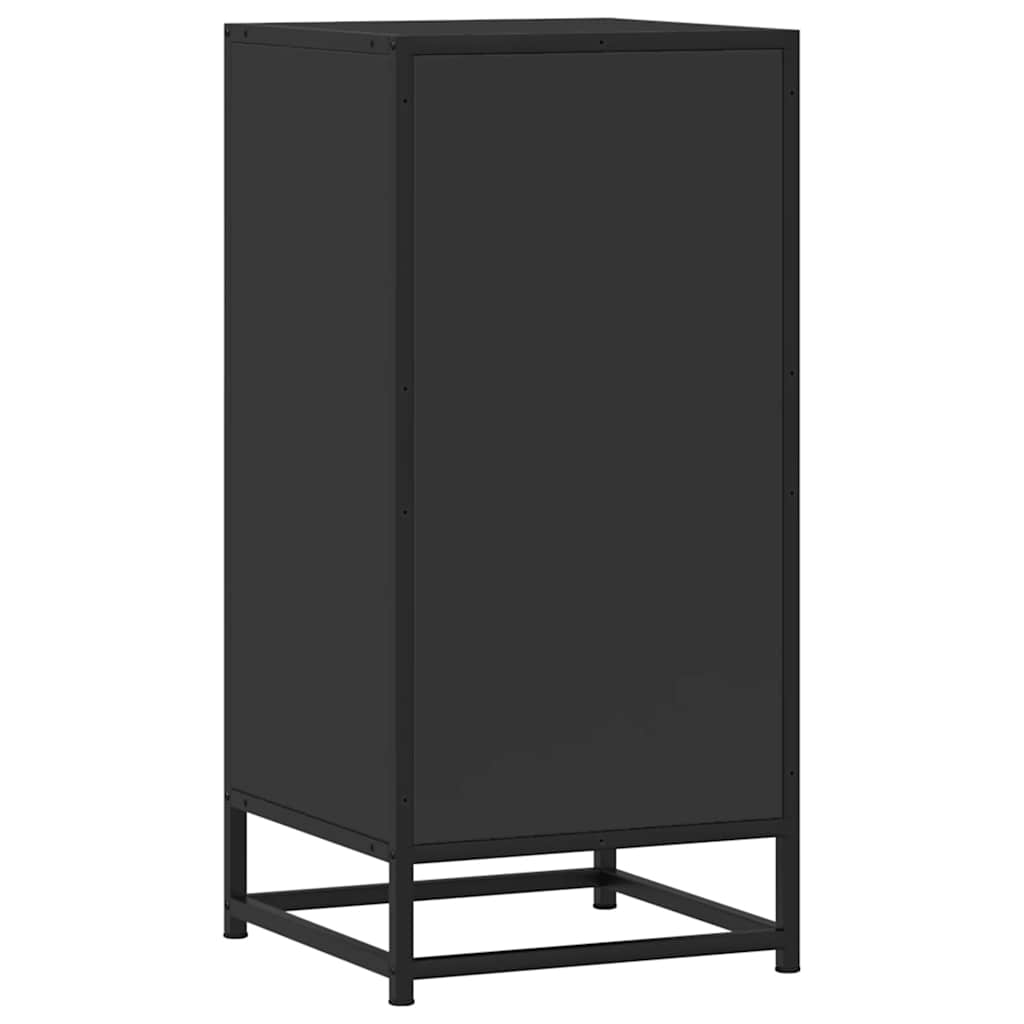 Dressoir 35,5x35x76 cm bewerkt hout en metaal zwart is nu te koop bij PeponiXL, paradijselijk wonen!
