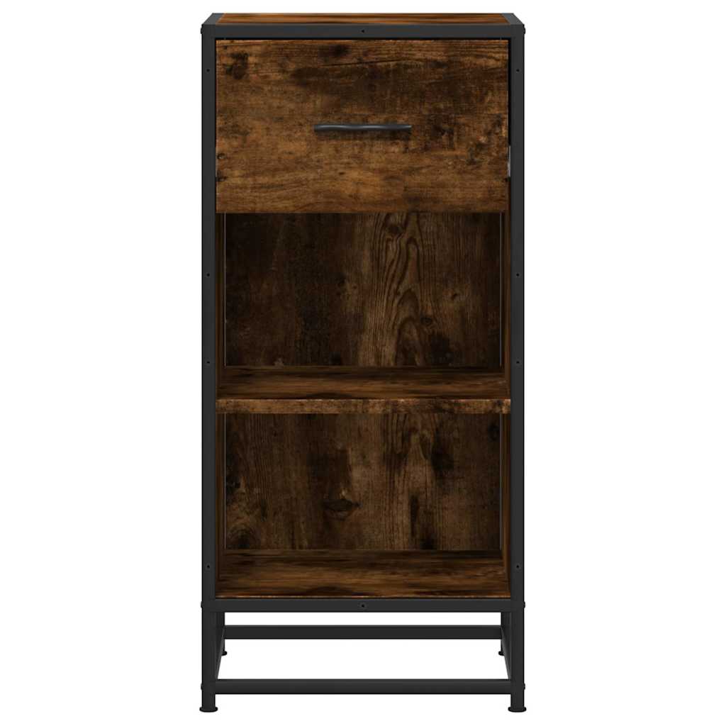 Dressoir 35,5x35x76 cm bewerkt hout en metaal gerookt eiken is nu te koop bij PeponiXL, paradijselijk wonen!