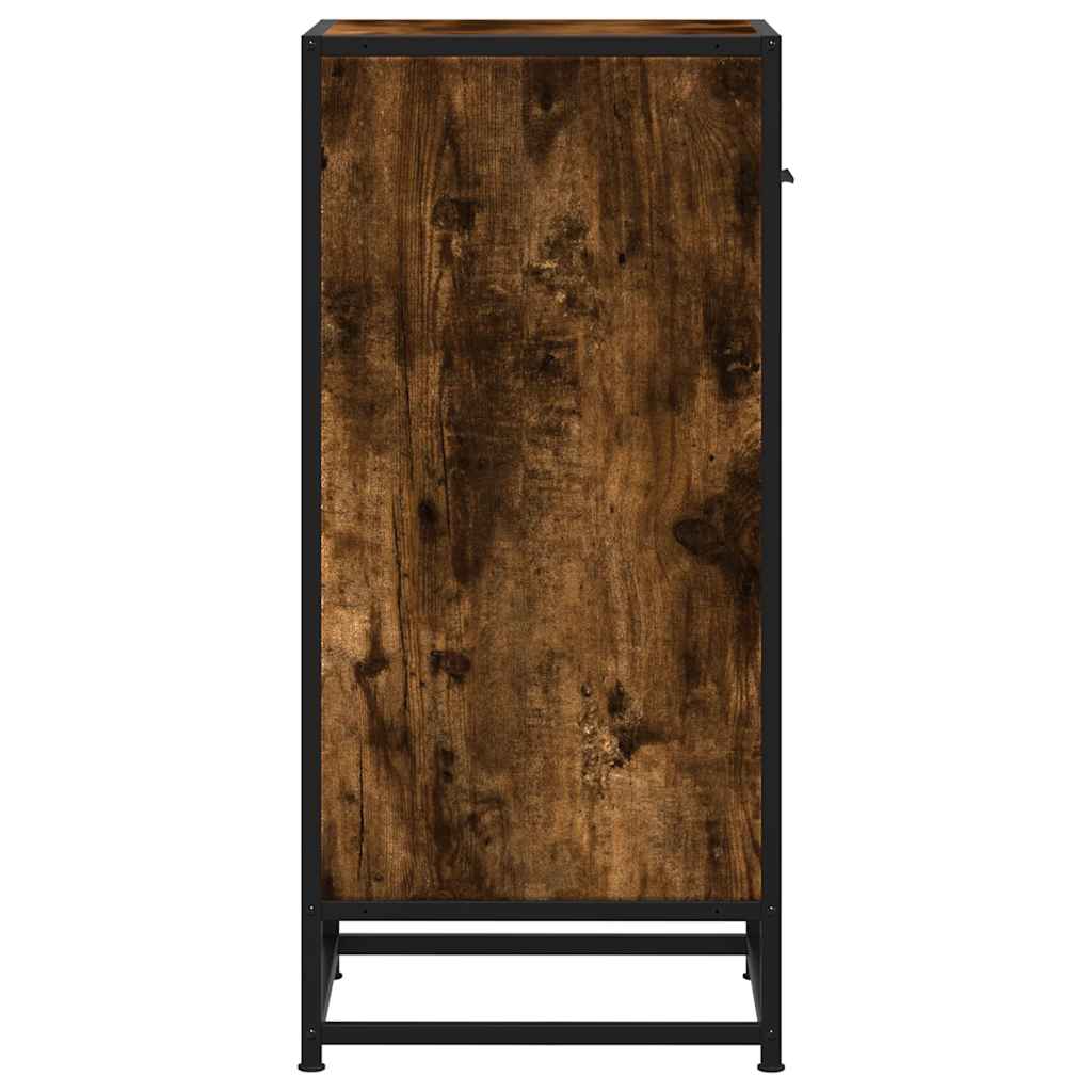 Dressoir 35,5x35x76 cm bewerkt hout en metaal gerookt eiken is nu te koop bij PeponiXL, paradijselijk wonen!