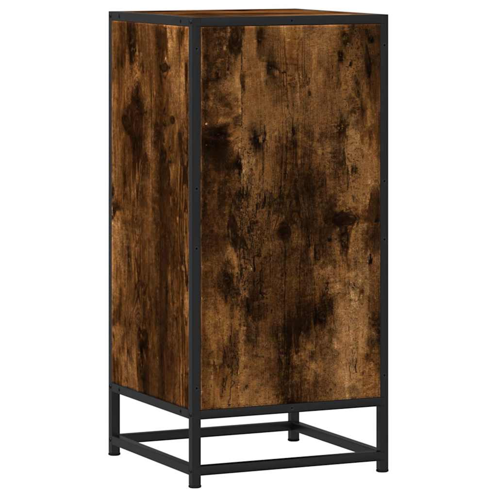Dressoir 35,5x35x76 cm bewerkt hout en metaal gerookt eiken is nu te koop bij PeponiXL, paradijselijk wonen!