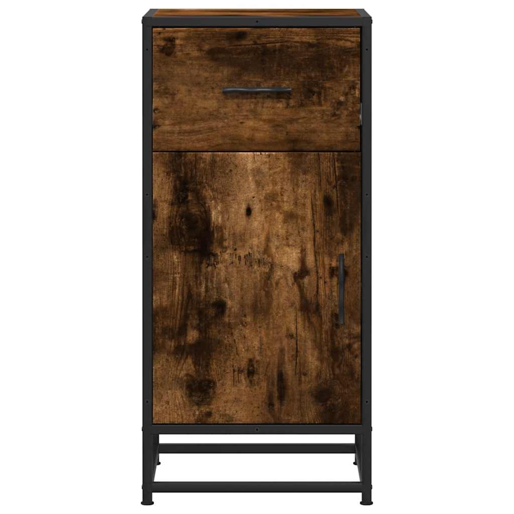Dressoir 35,5x35x76 cm bewerkt hout en metaal gerookt eiken is nu te koop bij PeponiXL, paradijselijk wonen!