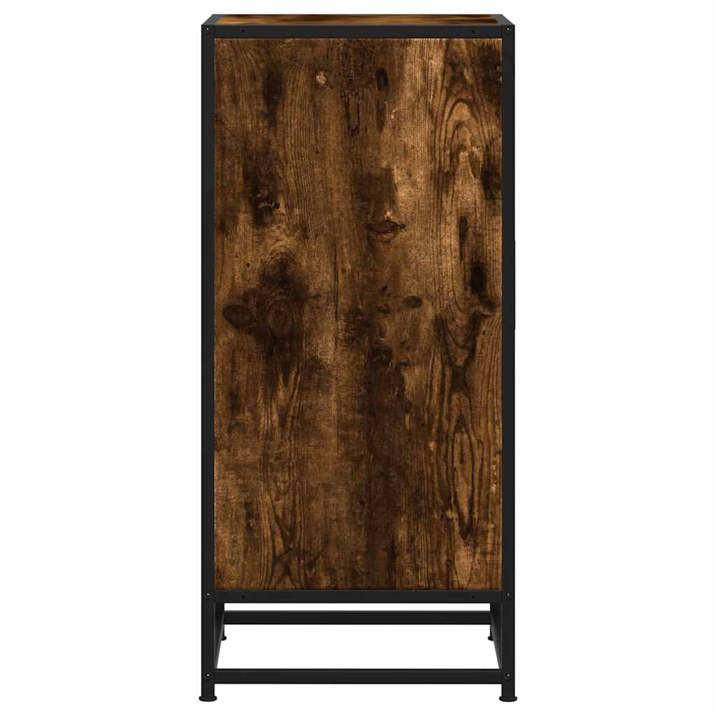 Dressoir 35,5x35x76 cm bewerkt hout en metaal gerookt eiken is nu te koop bij PeponiXL, paradijselijk wonen!