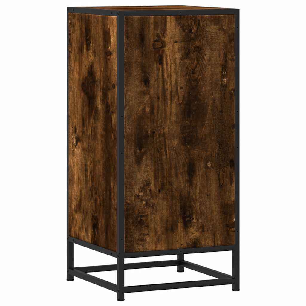 Dressoir 35,5x35x76 cm bewerkt hout en metaal gerookt eiken is nu te koop bij PeponiXL, paradijselijk wonen!