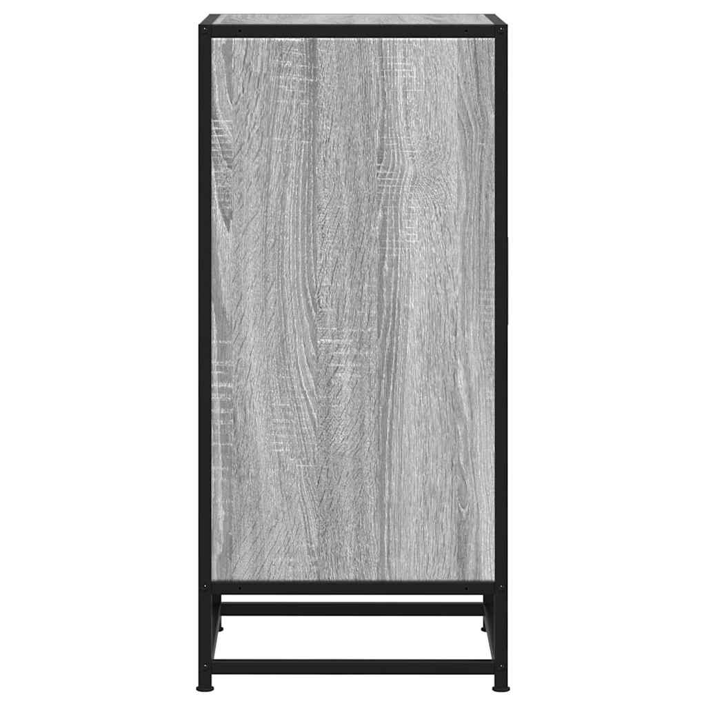 Dressoir 35,5x35x76 cm bewerkt hout en metaal grijs sonoma is nu te koop bij PeponiXL, paradijselijk wonen!