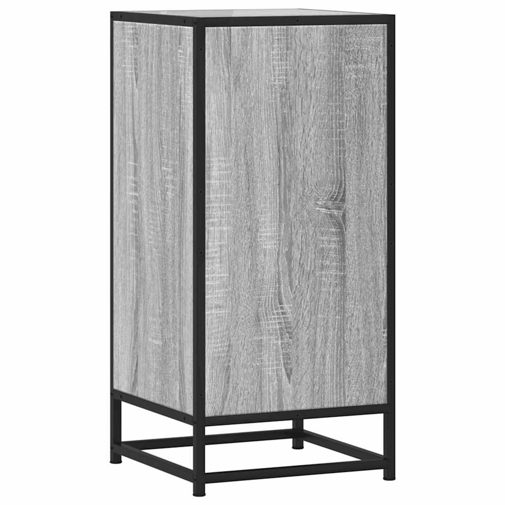 Dressoir 35,5x35x76 cm bewerkt hout en metaal grijs sonoma is nu te koop bij PeponiXL, paradijselijk wonen!