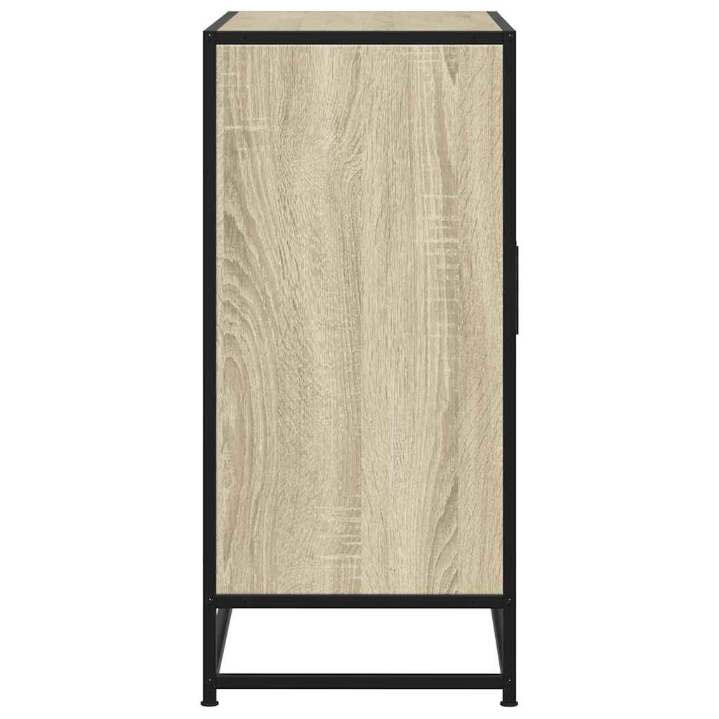 Dressoir 68x35x76 cm bewerkt hout en metaal sonoma eikenkleur is nu te koop bij PeponiXL, paradijselijk wonen!