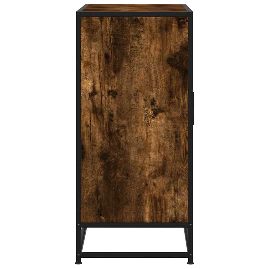 Dressoir 68x35x76 cm bewerkt hout en metaal gerookt eiken is nu te koop bij PeponiXL, paradijselijk wonen!