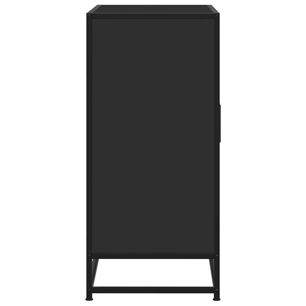 Dressoir 68x35x76 cm bewerkt hout en metaal zwart is nu te koop bij PeponiXL, paradijselijk wonen!