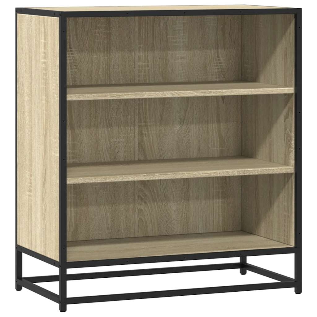 Dressoir 68x35x76 cm bewerkt hout en metaal sonoma eikenkleur is nu te koop bij PeponiXL, paradijselijk wonen!