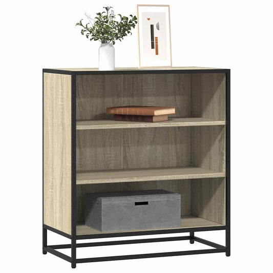 Dressoir 68x35x76 cm bewerkt hout en metaal sonoma eikenkleur is nu te koop bij PeponiXL, paradijselijk wonen!