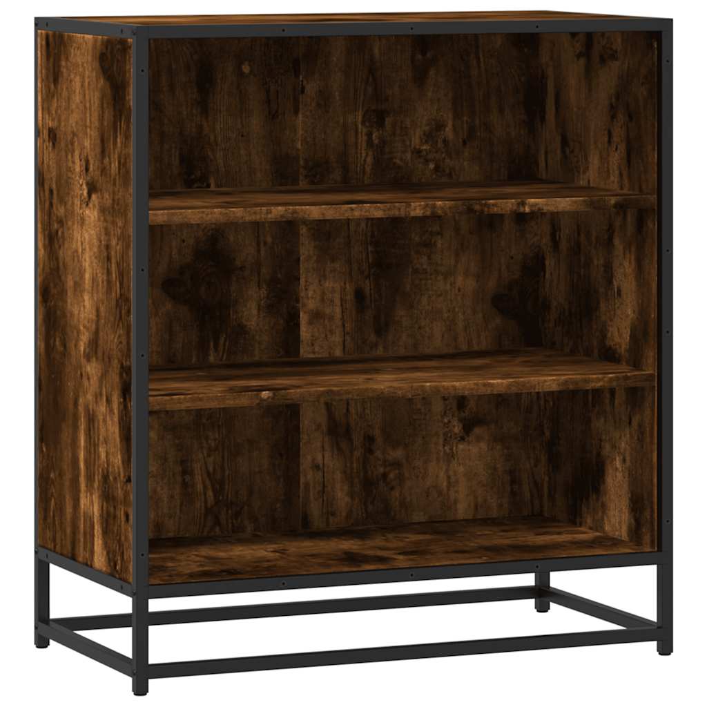 Dressoir 68x35x76 cm bewerkt hout en metaal gerookt eiken is nu te koop bij PeponiXL, paradijselijk wonen!