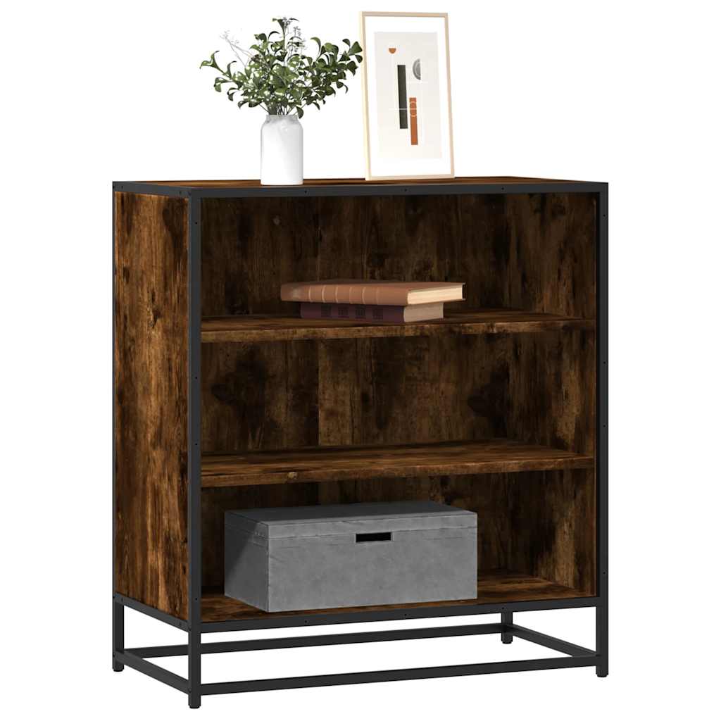 Dressoir 68x35x76 cm bewerkt hout en metaal gerookt eiken is nu te koop bij PeponiXL, paradijselijk wonen!