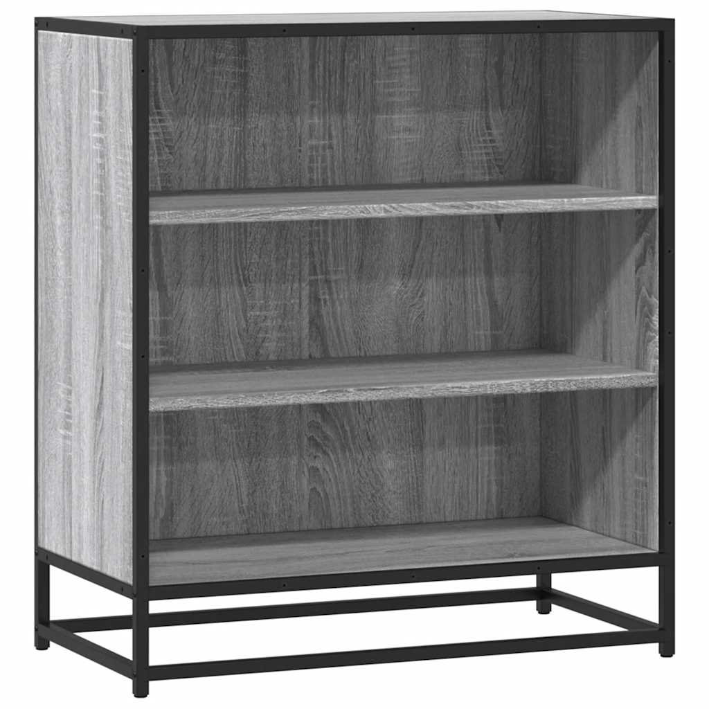 Dressoir 68x35x76 cm bewerkt hout en metaal grijs sonoma is nu te koop bij PeponiXL, paradijselijk wonen!