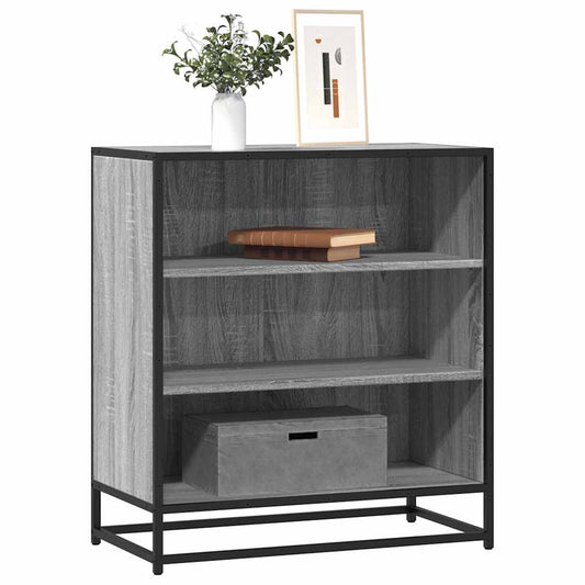 Dressoir 68x35x76 cm bewerkt hout en metaal grijs sonoma is nu te koop bij PeponiXL, paradijselijk wonen!