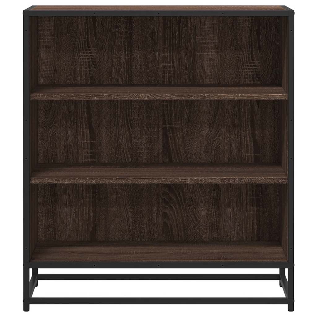 Dressoir 68x35x76 cm bewerkt hout en metaal bruin eikenkleur is nu te koop bij PeponiXL, paradijselijk wonen!