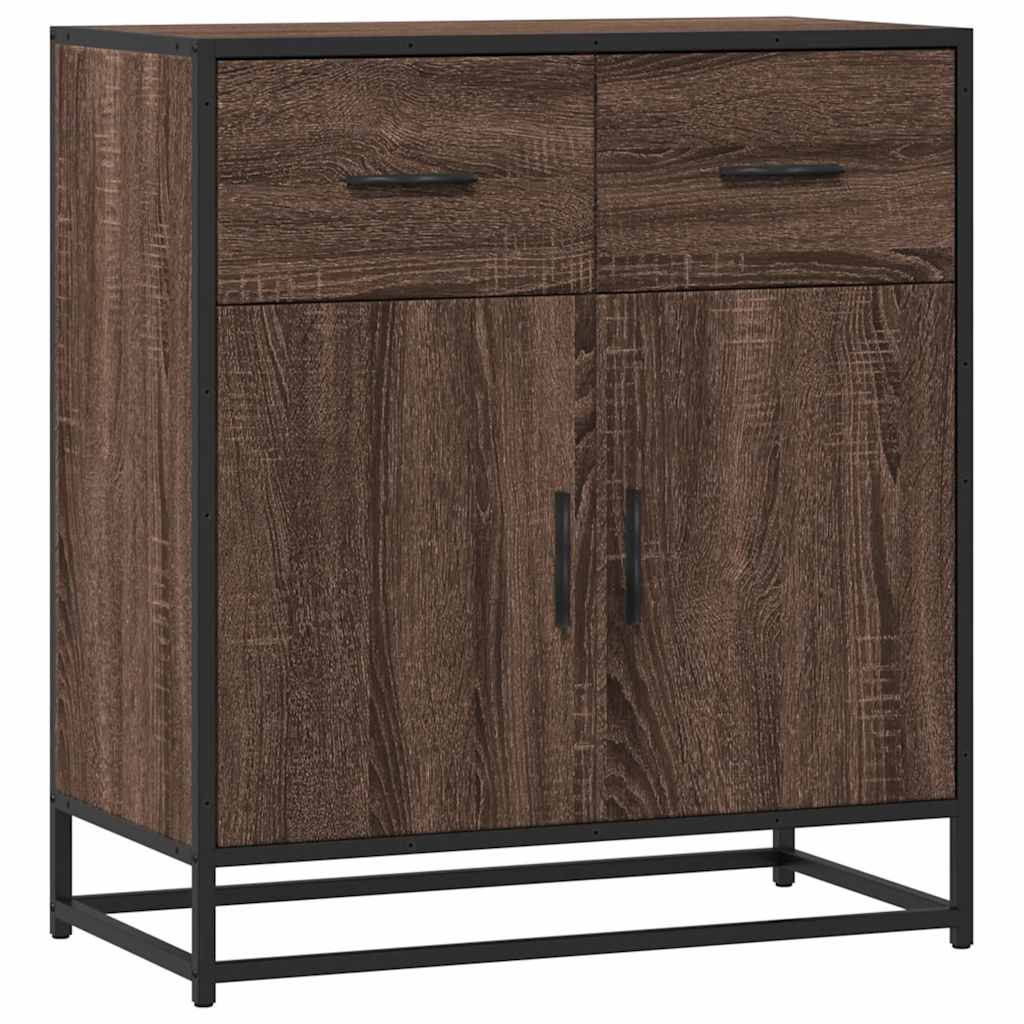 Dressoir 68x35x76 cm bewerkt hout bruin eikenkleur is nu te koop bij PeponiXL, paradijselijk wonen!