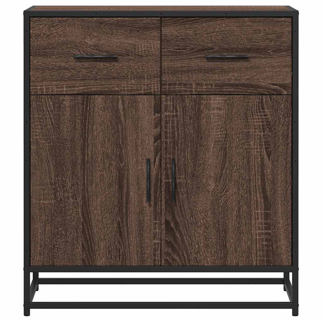 Dressoir 68x35x76 cm bewerkt hout bruin eikenkleur is nu te koop bij PeponiXL, paradijselijk wonen!