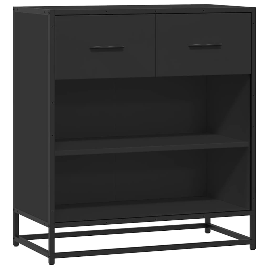 Dressoir 68x35x76 cm bewerkt hout zwart is nu te koop bij PeponiXL, paradijselijk wonen!