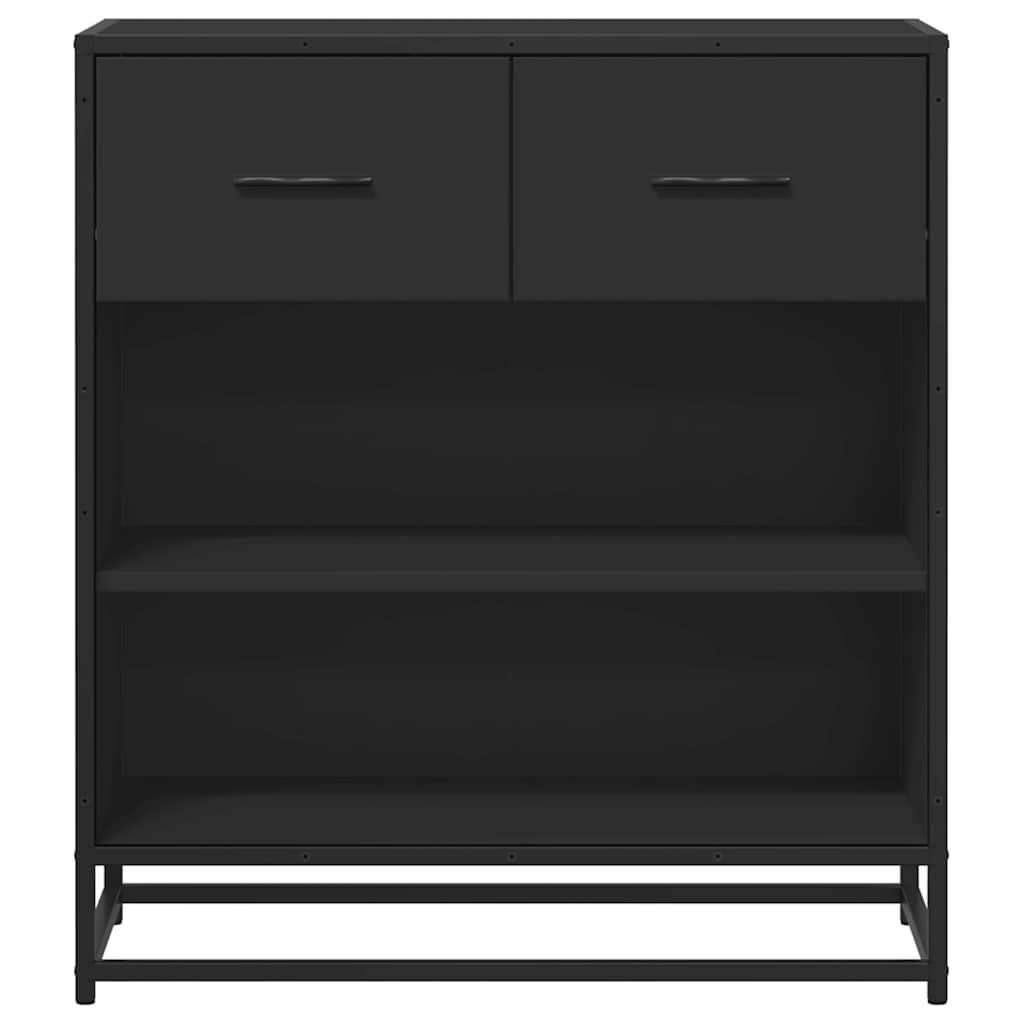 Dressoir 68x35x76 cm bewerkt hout zwart is nu te koop bij PeponiXL, paradijselijk wonen!