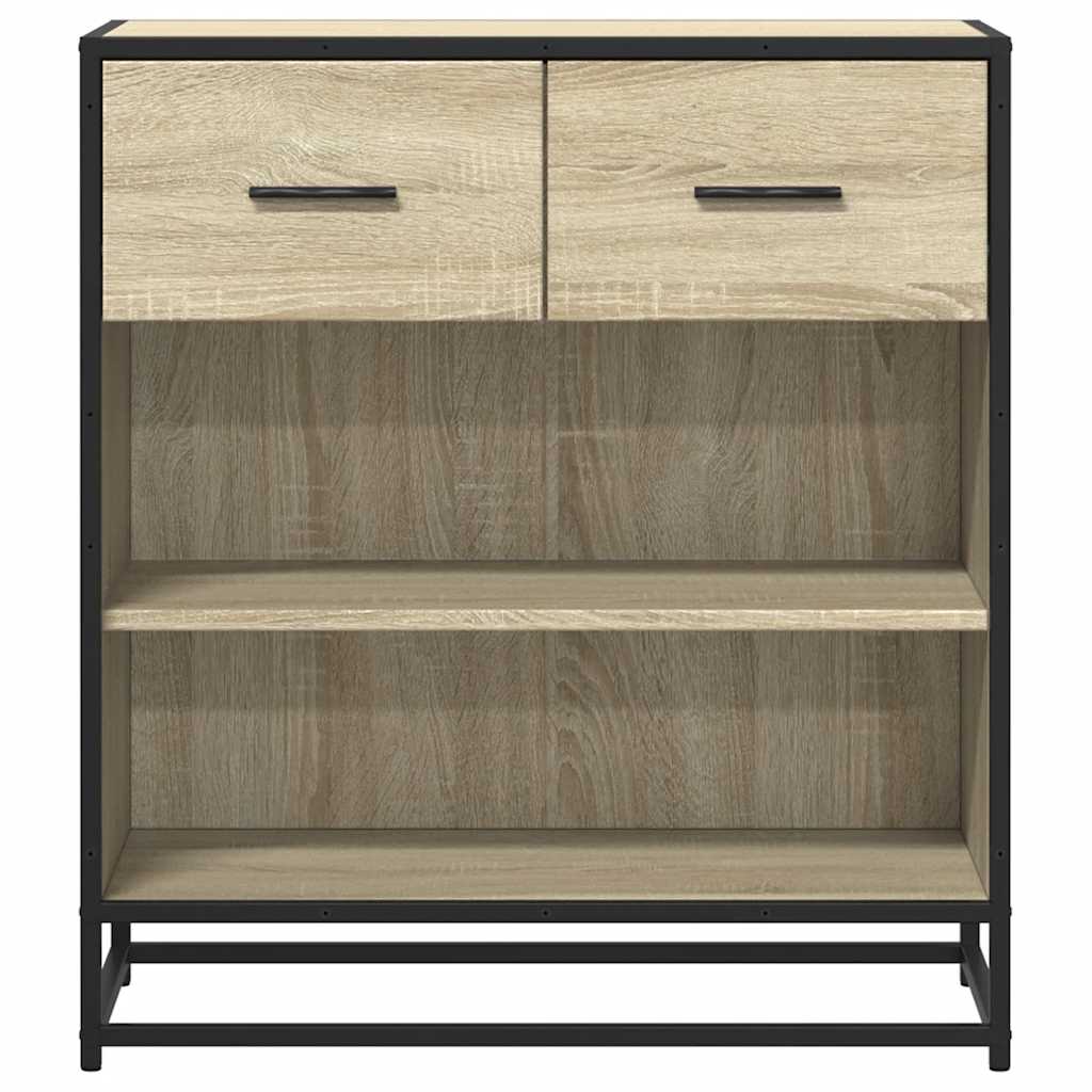 Dressoir 68x35x76 cm bewerkt hout sonoma eikenkleurig is nu te koop bij PeponiXL, paradijselijk wonen!