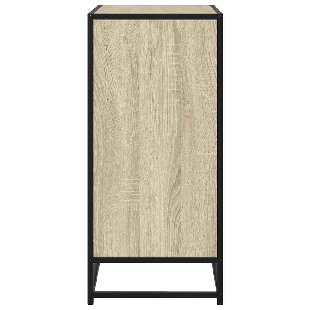 Dressoir 68x35x76 cm bewerkt hout sonoma eikenkleurig is nu te koop bij PeponiXL, paradijselijk wonen!