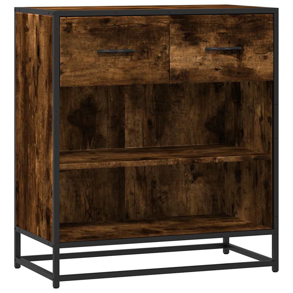 Dressoir 68x35x76 cm bewerkt hout gerookt eikenkleurig is nu te koop bij PeponiXL, paradijselijk wonen!