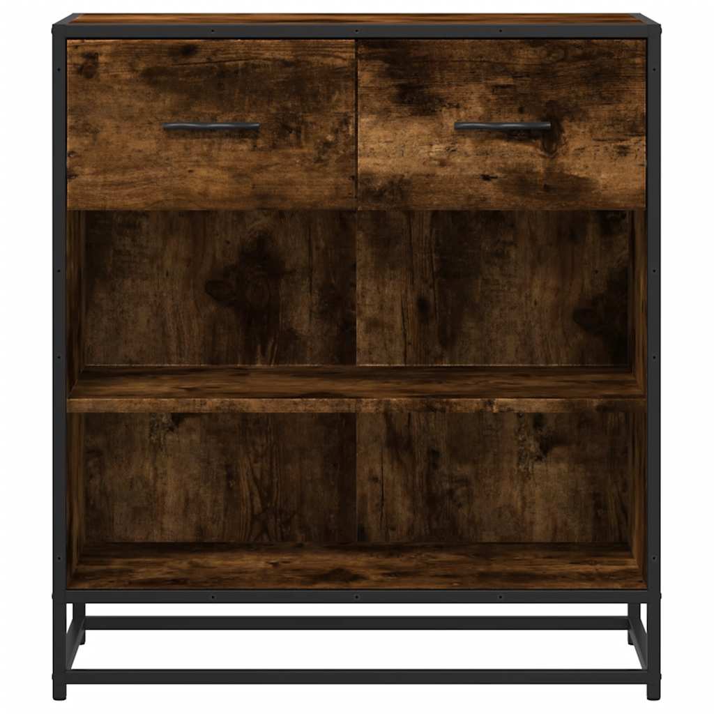 Dressoir 68x35x76 cm bewerkt hout gerookt eikenkleurig is nu te koop bij PeponiXL, paradijselijk wonen!