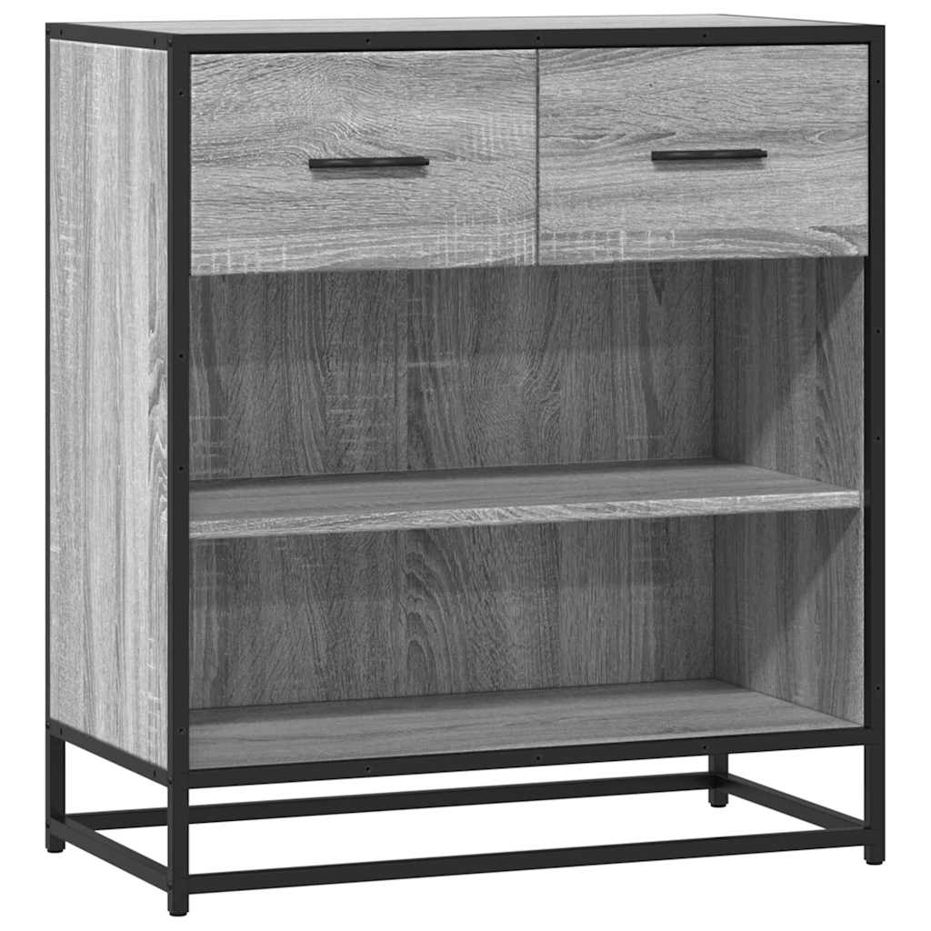 Dressoir 68x35x76 cm bewerkt hout grijs sonoma eikenkleurig is nu te koop bij PeponiXL, paradijselijk wonen!