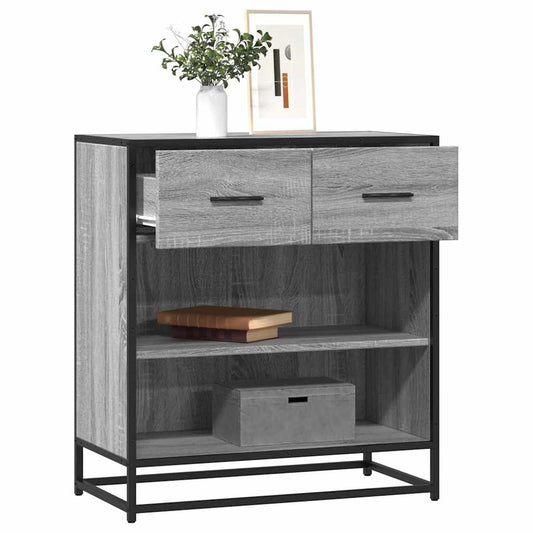 Dressoir 68x35x76 cm bewerkt hout grijs sonoma eikenkleurig is nu te koop bij PeponiXL, paradijselijk wonen!