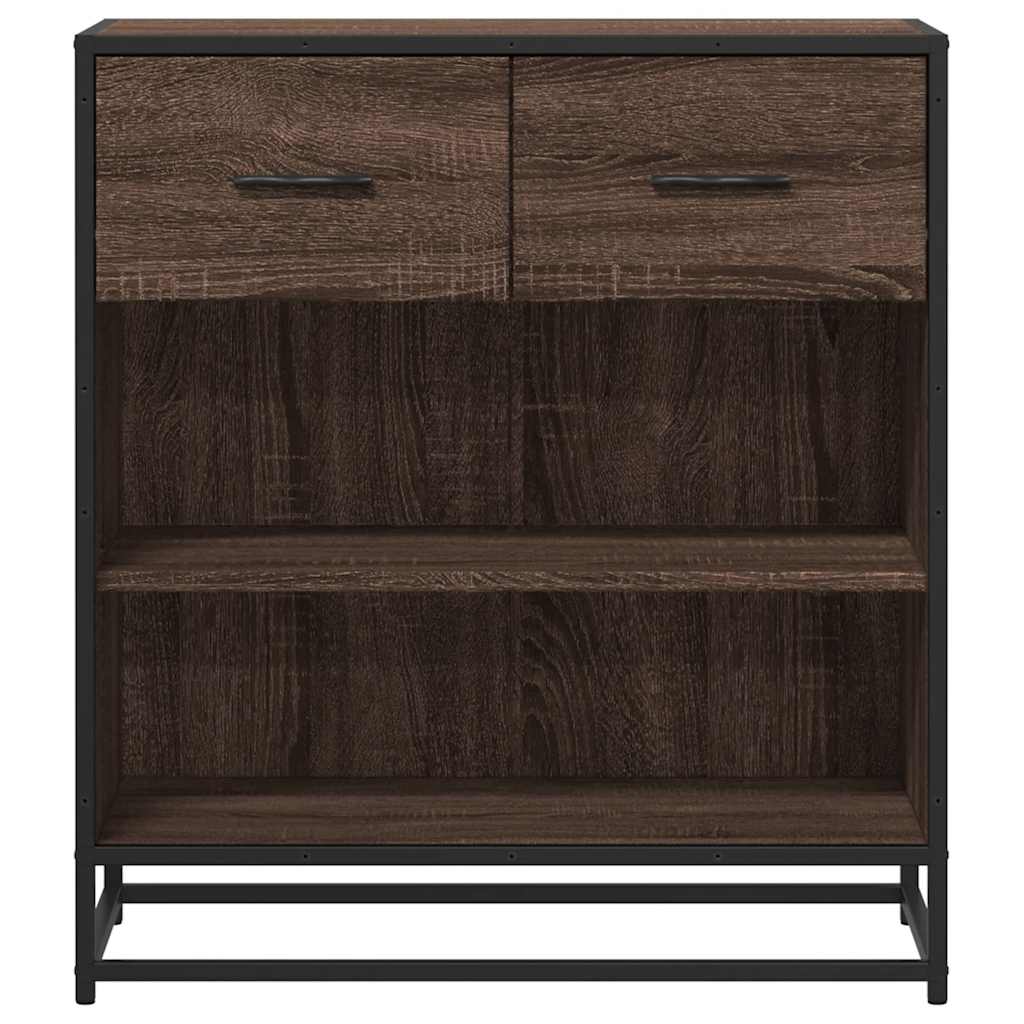 Dressoir 68x35x76 cm bewerkt hout bruin eikenkleur is nu te koop bij PeponiXL, paradijselijk wonen!