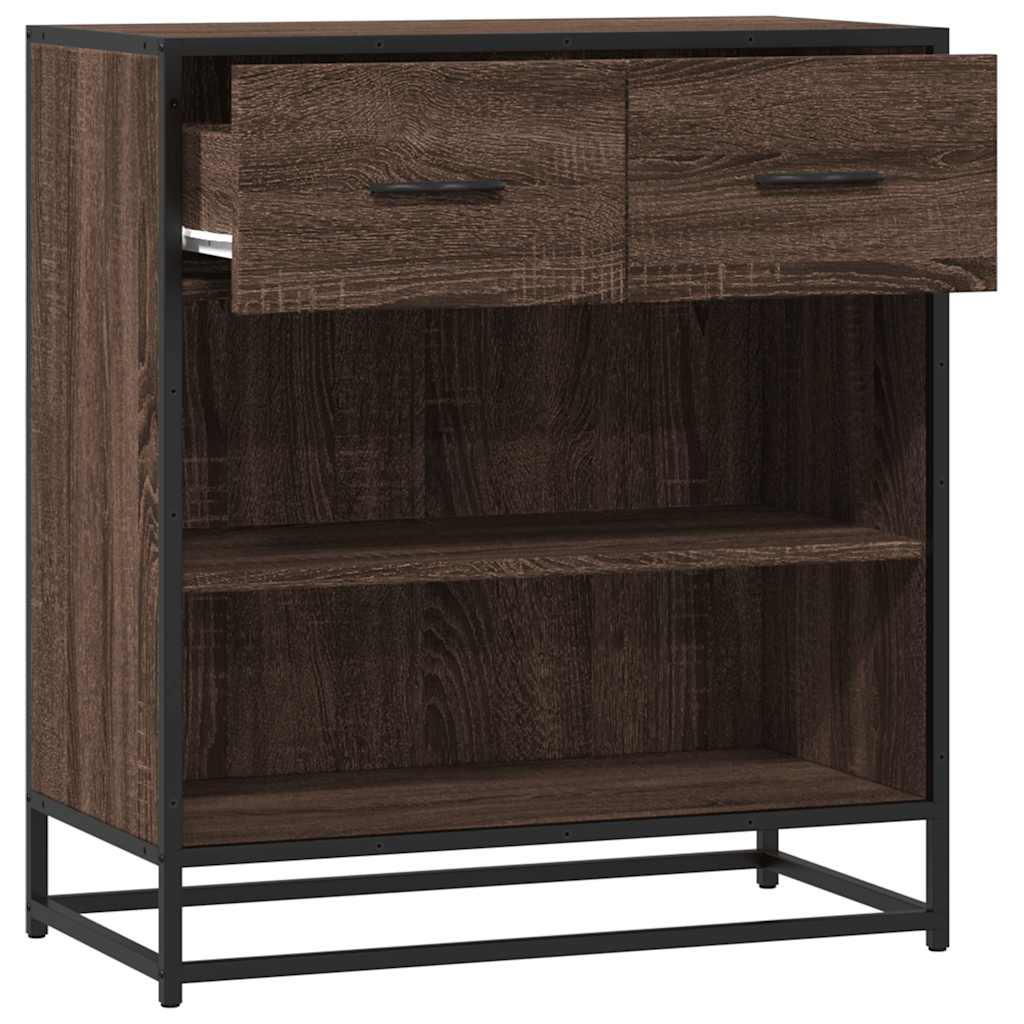 Dressoir 68x35x76 cm bewerkt hout bruin eikenkleur is nu te koop bij PeponiXL, paradijselijk wonen!