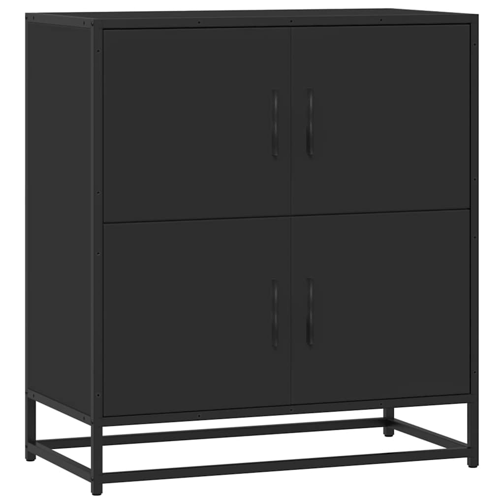 Dressoir 68x35x76 cm bewerkt hout zwart is nu te koop bij PeponiXL, paradijselijk wonen!