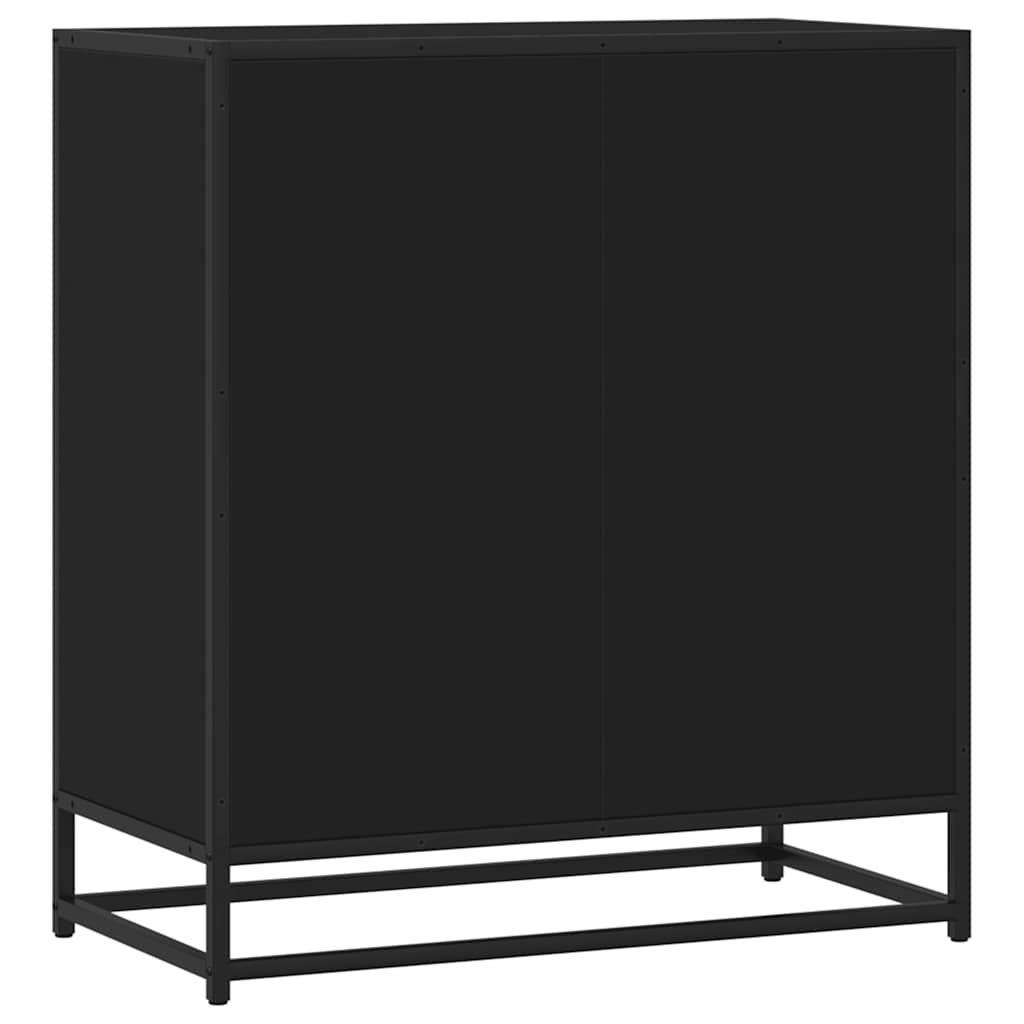 Dressoir 68x35x76 cm bewerkt hout zwart is nu te koop bij PeponiXL, paradijselijk wonen!