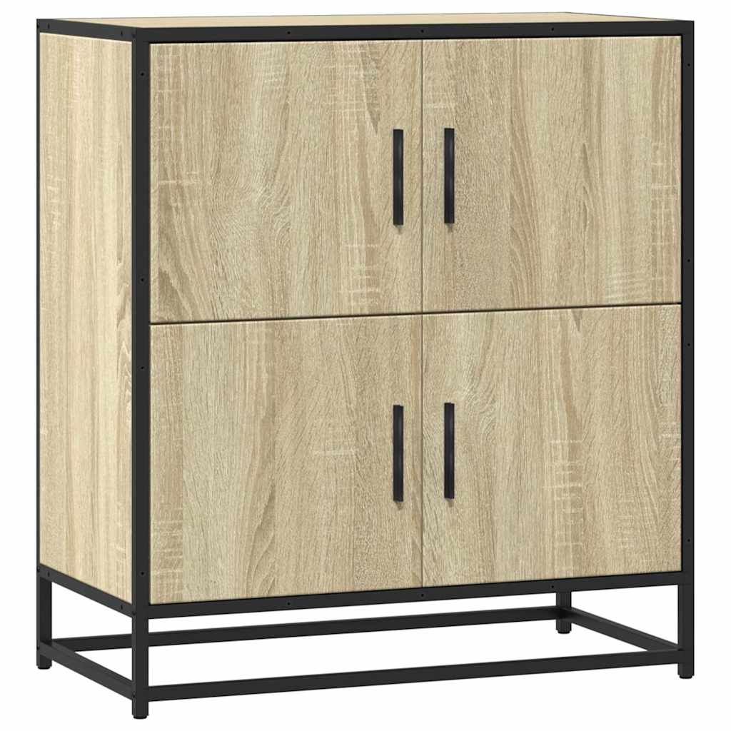 Dressoir 68x35x76 cm bewerkt hout sonoma eikenkleurig is nu te koop bij PeponiXL, paradijselijk wonen!