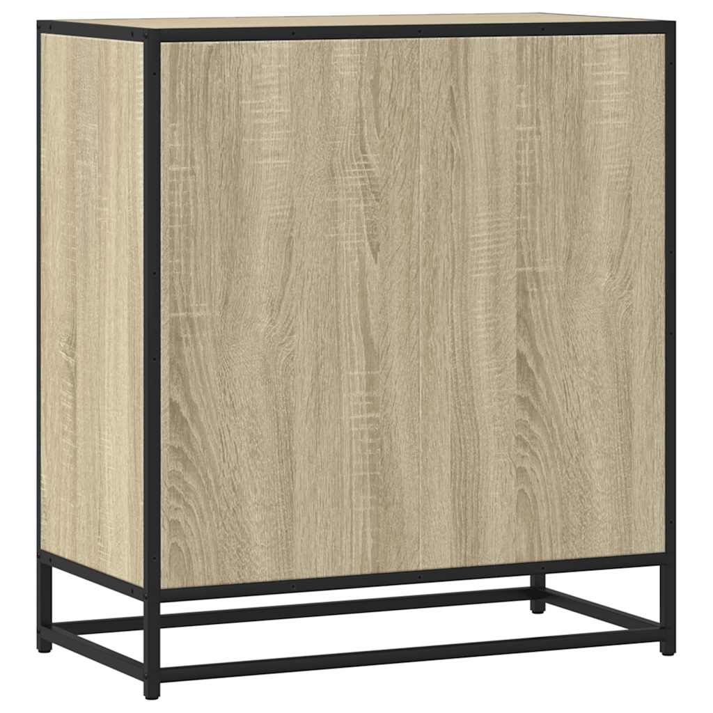 Dressoir 68x35x76 cm bewerkt hout sonoma eikenkleurig is nu te koop bij PeponiXL, paradijselijk wonen!