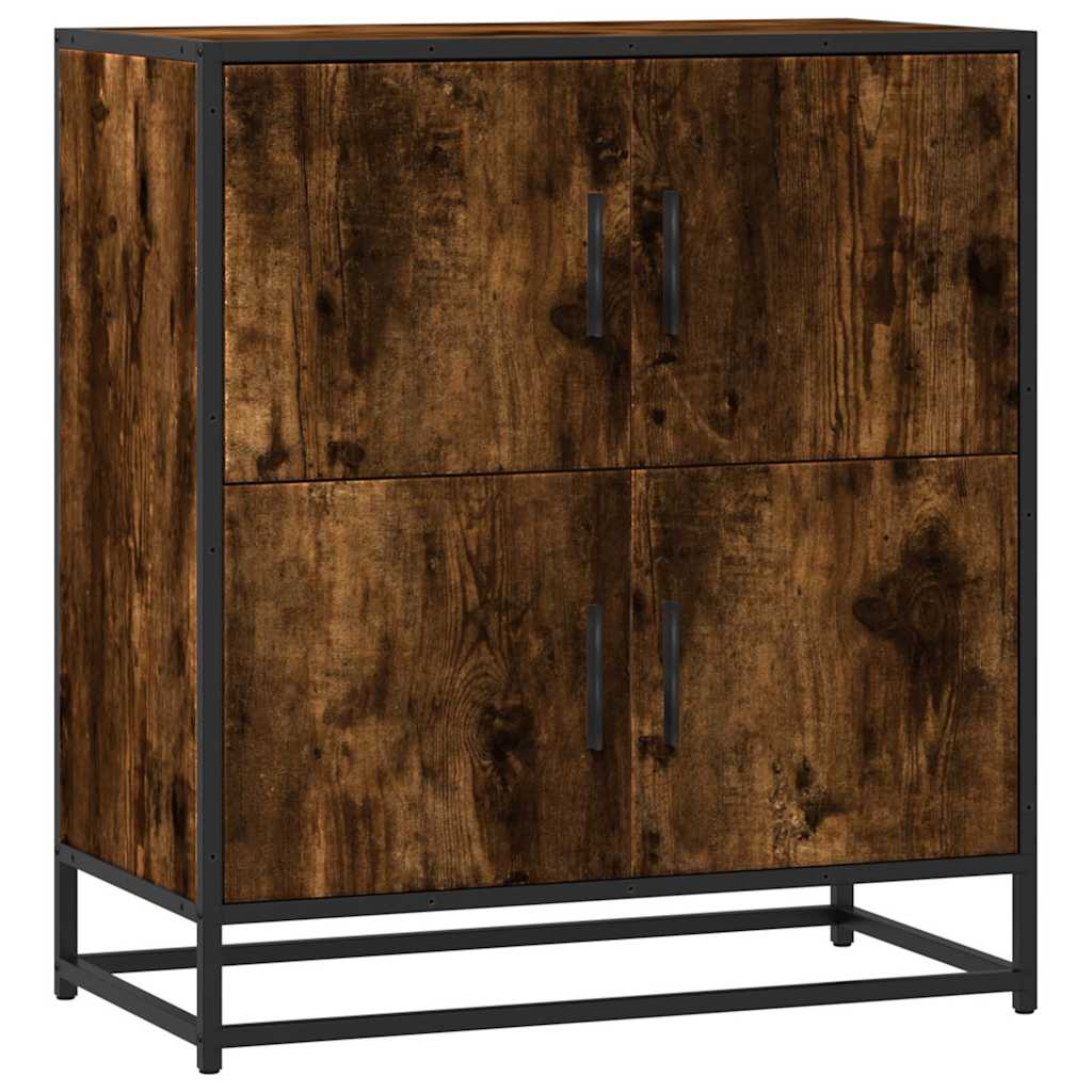 Dressoir 68x35x76 cm bewerkt hout gerookt eikenkleurig is nu te koop bij PeponiXL, paradijselijk wonen!