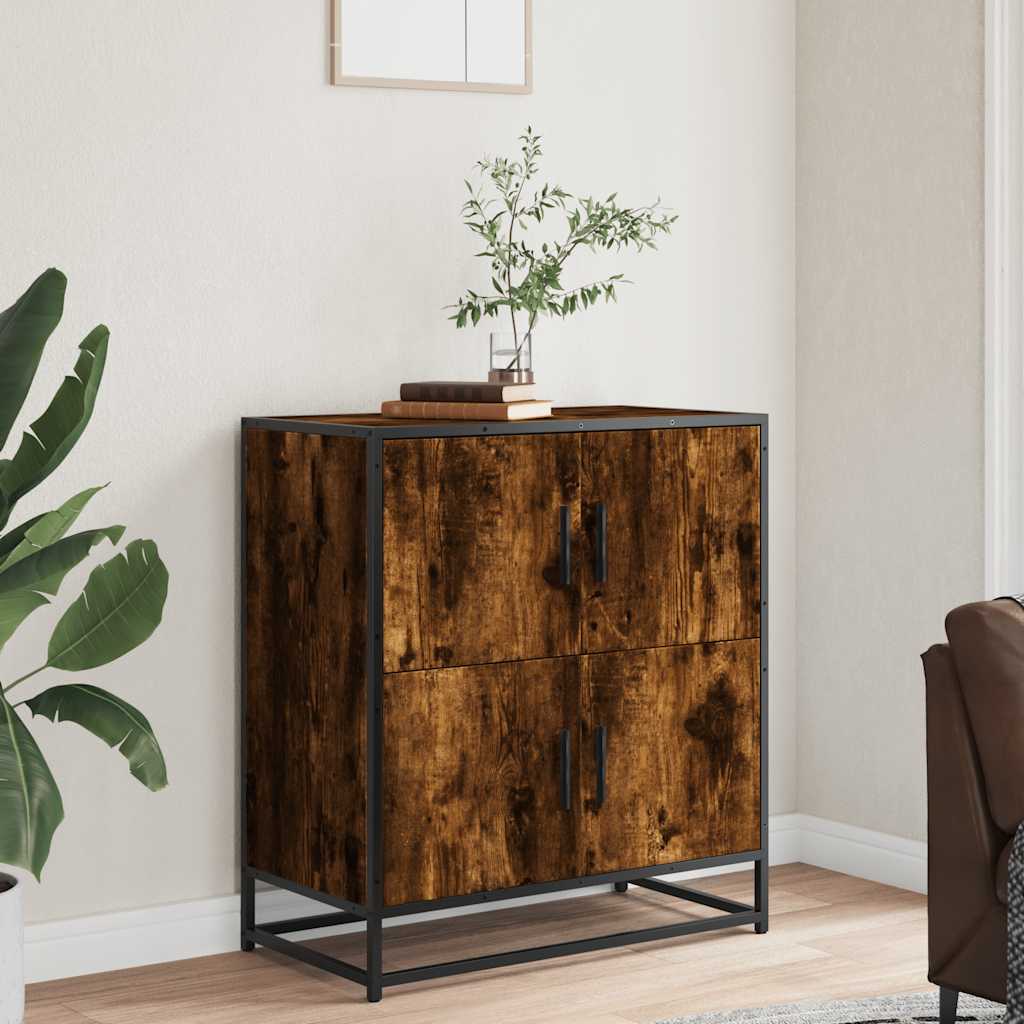 Dressoir 68x35x76 cm bewerkt hout gerookt eikenkleurig is nu te koop bij PeponiXL, paradijselijk wonen!