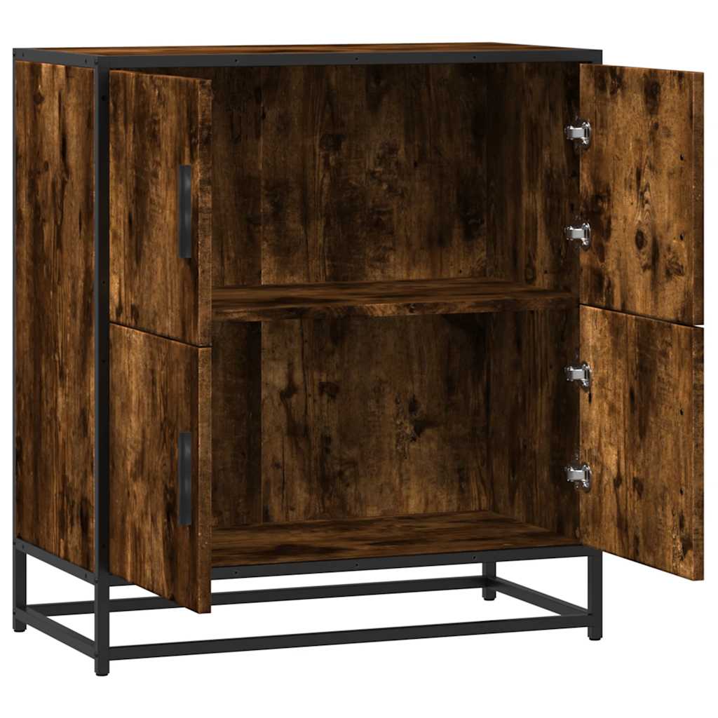 Dressoir 68x35x76 cm bewerkt hout gerookt eikenkleurig is nu te koop bij PeponiXL, paradijselijk wonen!