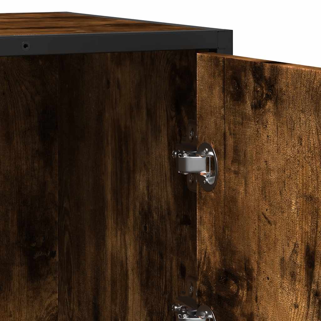 Dressoir 68x35x76 cm bewerkt hout gerookt eikenkleurig is nu te koop bij PeponiXL, paradijselijk wonen!