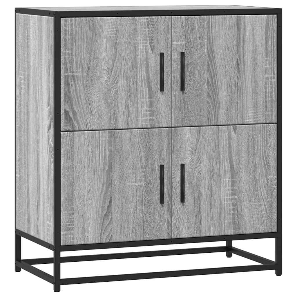 Dressoir 68x35x76 cm bewerkt hout grijs sonoma eikenkleurig is nu te koop bij PeponiXL, paradijselijk wonen!