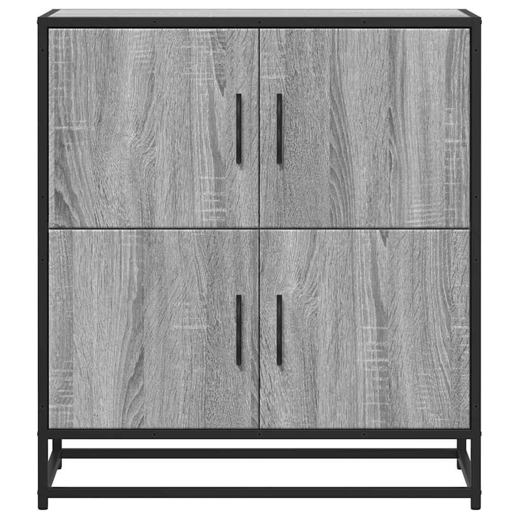 Dressoir 68x35x76 cm bewerkt hout grijs sonoma eikenkleurig is nu te koop bij PeponiXL, paradijselijk wonen!