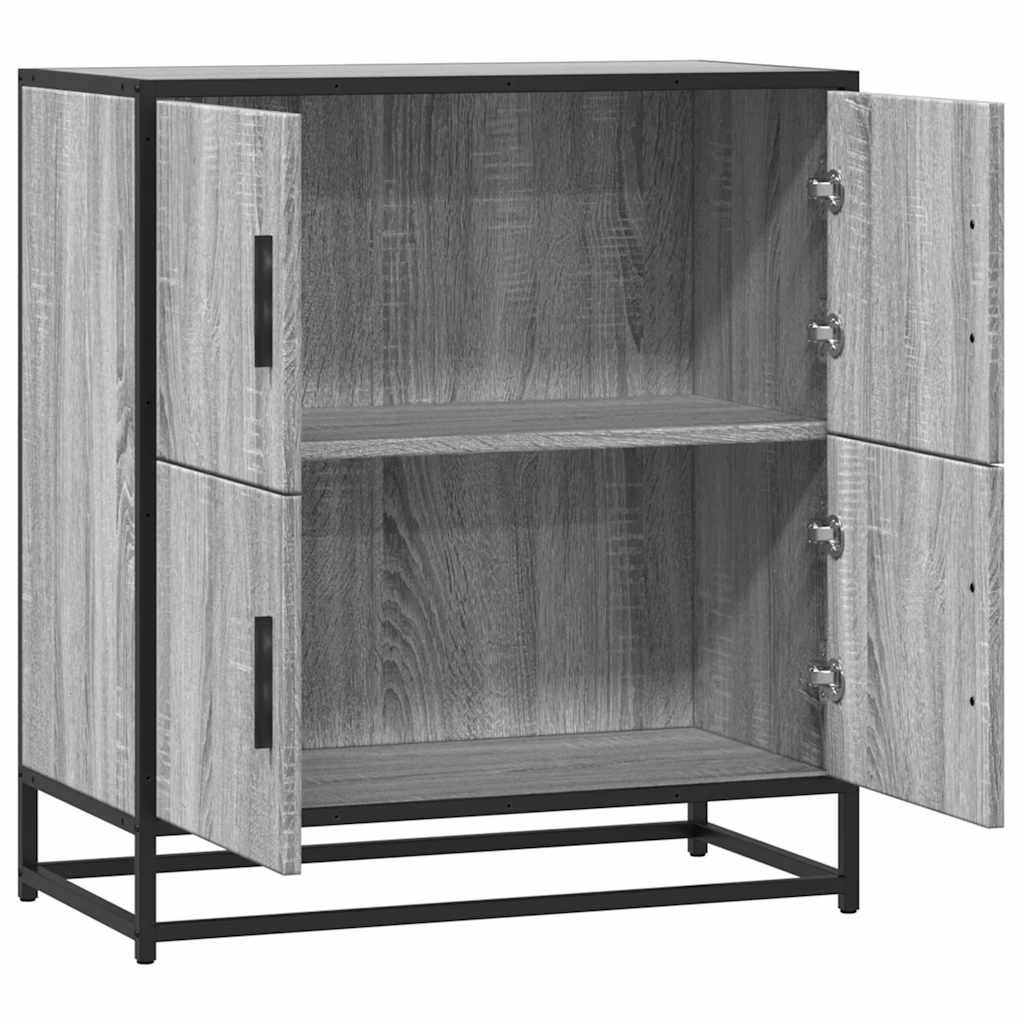 Dressoir 68x35x76 cm bewerkt hout grijs sonoma eikenkleurig is nu te koop bij PeponiXL, paradijselijk wonen!
