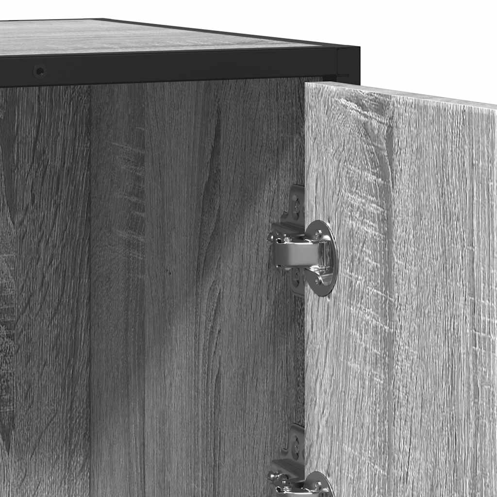 Dressoir 68x35x76 cm bewerkt hout grijs sonoma eikenkleurig is nu te koop bij PeponiXL, paradijselijk wonen!