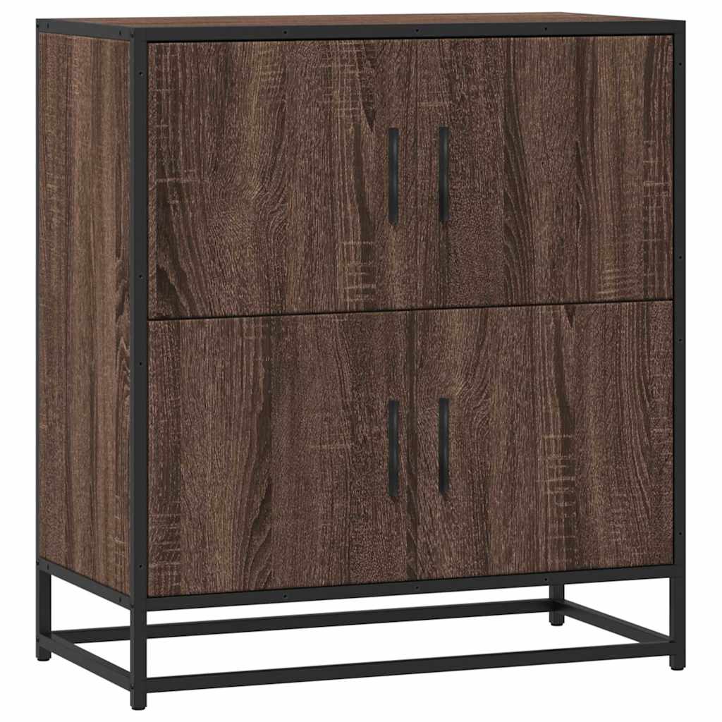 Dressoir 68x35x76 cm bewerkt hout bruin eikenkleur is nu te koop bij PeponiXL, paradijselijk wonen!