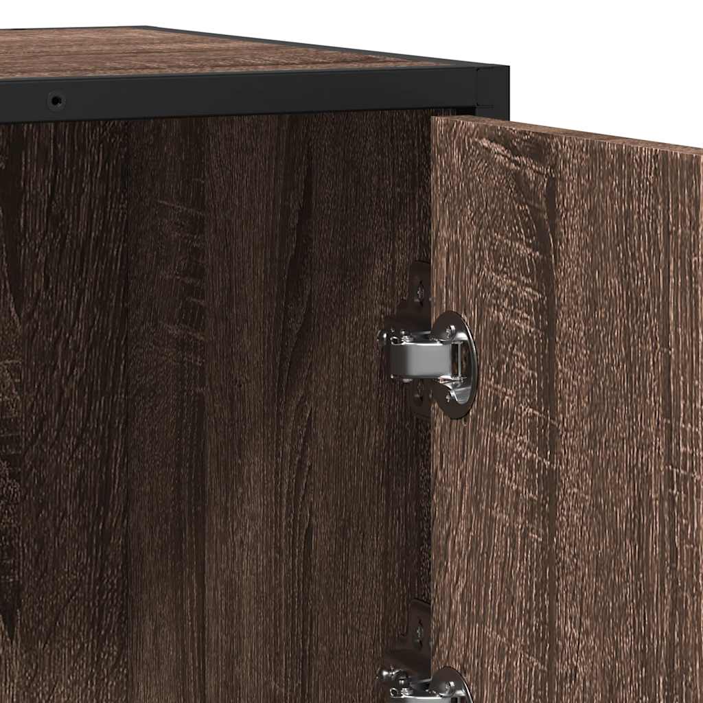 Dressoir 68x35x76 cm bewerkt hout bruin eikenkleur is nu te koop bij PeponiXL, paradijselijk wonen!