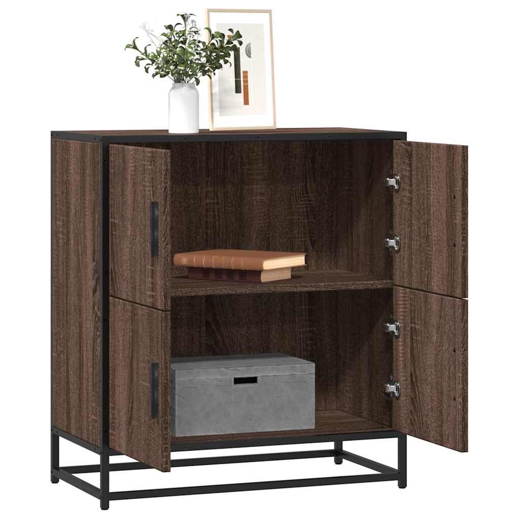 Dressoir 68x35x76 cm bewerkt hout bruin eikenkleur is nu te koop bij PeponiXL, paradijselijk wonen!