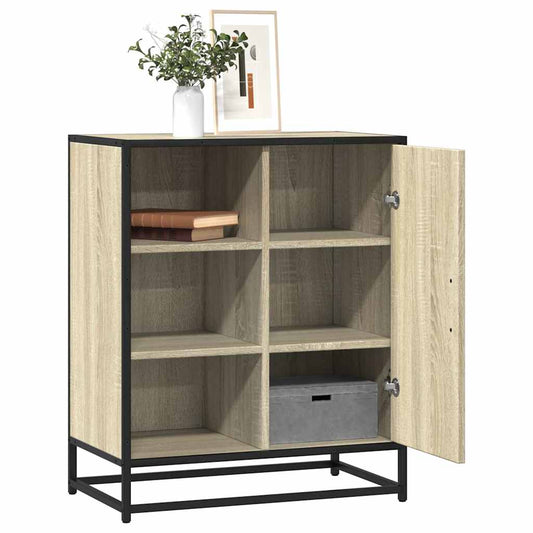 Dressoir 62x35x76 cm bewerkt hout sonoma eikenkleurig is nu te koop bij PeponiXL, paradijselijk wonen!