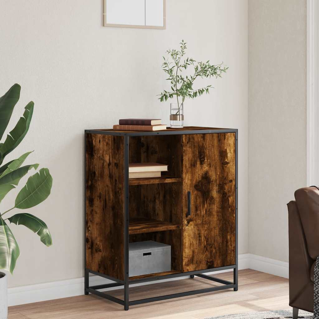 Dressoir 62x35x76 cm bewerkt hout gerookt eikenkleurig is nu te koop bij PeponiXL, paradijselijk wonen!