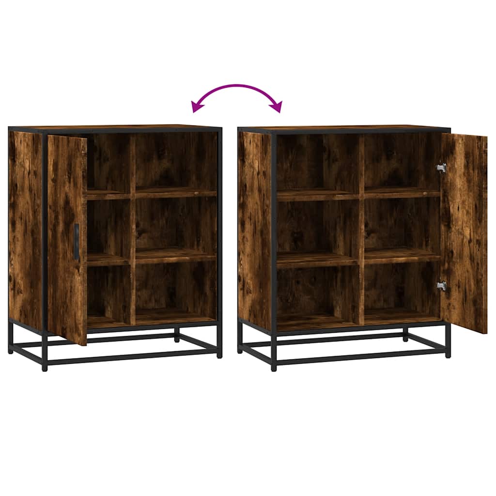 Dressoir 62x35x76 cm bewerkt hout gerookt eikenkleurig is nu te koop bij PeponiXL, paradijselijk wonen!